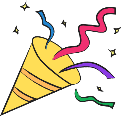 Cartoon celebration image