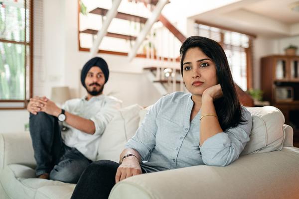 Couple in disagreement