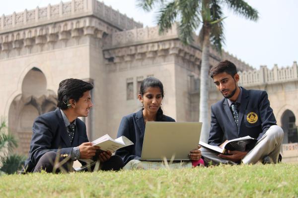 A group of students get informed
